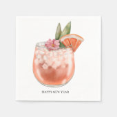 Watercolor Cocktail スタンダードカクテルナプキン (正面)