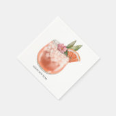 Watercolor Cocktail スタンダードカクテルナプキン (角)