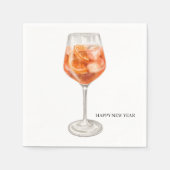 Watercolor Cocktail スタンダードカクテルナプキン (正面)