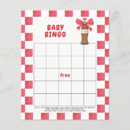 Watercolor Cola Soda Baby Bingo game