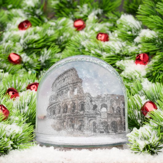 Watercolor Colosseum Snow Globe | Rome Italy  (クリスマス)