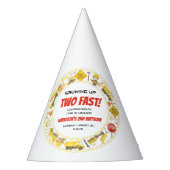 Watercolor Construction 2nd Birthday Party  パーティーハット (正面)