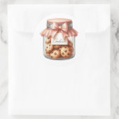 Watercolor Cookie Jar Sticker – Cozy Winter  ラウンドシール (バッグ)