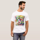 Watercolor Coqu Frog 140724AREF115 - Watercolor Tシャツ (正面フル)