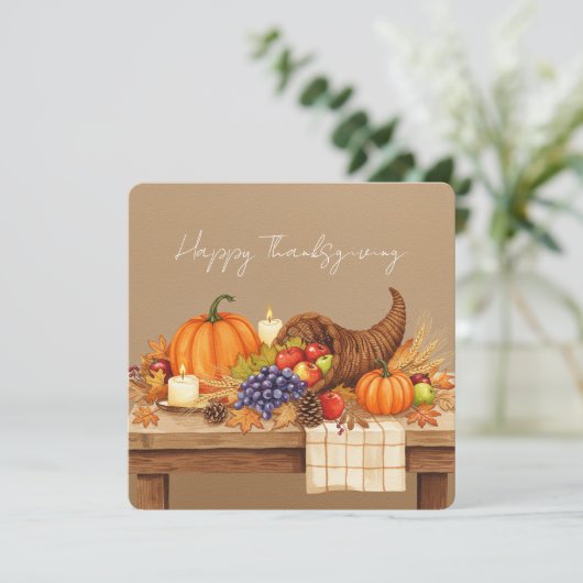 Watercolor cornucopia カード (スタンド正面)