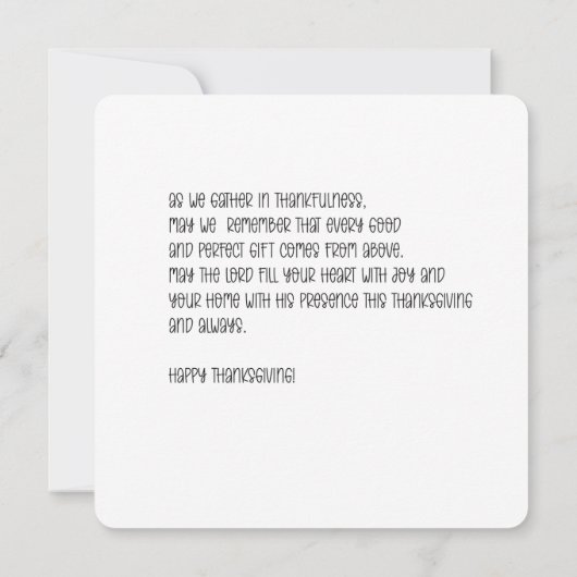 Watercolor cornucopia カード (裏面)