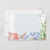 Watercolor Costalの退職パーティーの保存日 セーブザデート (裏面)