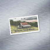 Watercolor Country Barn Scene マグネット名刺 (インサイチュ)
