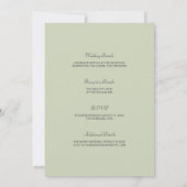 Watercolor Country Floral Wedding  招待状 (裏面)