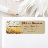 Watercolor Country Wheat Field ラベル (インサイチュ)