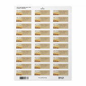 Watercolor Country Wheat Field script ラベル (フルシート)