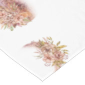 Watercolor Crescent Floral Pattern テーブルクロス (アングル)