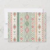 Watercolor Crocodile Elegant Stationery Note Card 招待状 (裏面)