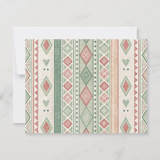 Watercolor Crocodile Elegant Stationery Note Card 招待状 (裏面)