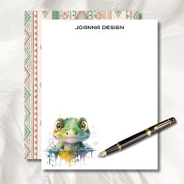 Watercolor Crocodile Luxury Business Stationery  レターヘッド