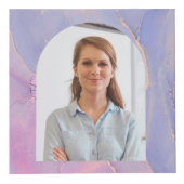 Watercolor Custom Name Monogram フォトキューブ (右)