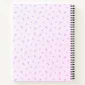 Watercolor Cute Quirky Girl with Puppy ノートブック (裏面)