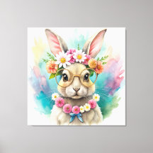 Watercolor Cute Rabbit 