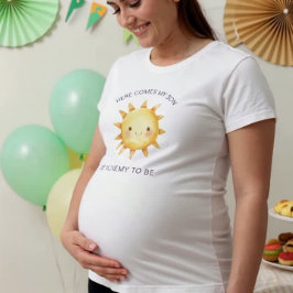 Watercolor cute simple Sun Mommy to Be Tee Tシャツ