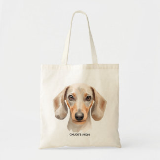Watercolor Dachshund Dog Lover Tote Bag – Artistic トートバッグ