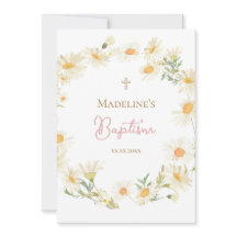 watercolor daisies Baptism