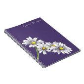 Watercolor Daisy Floral Boho Christmas Gift ノートブック (右側)