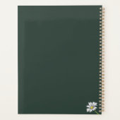 Watercolor Daisy Floral Boho Christmas Gift プランナー手帳 (裏面)