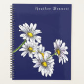 Watercolor Daisy Floral Boho Christmas Gift プランナー手帳 (正面)