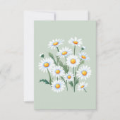 Watercolor Daisy Flowers  カード (正面)