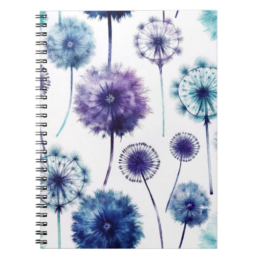 Watercolor Dandelion ノートブック (正面)