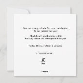 Watercolor Deer Moose Forest Scene Business Logo シーズンカード (裏面)