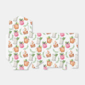 Watercolor Derby Day Mint Julep Drinks フェイバーボックス (折り畳みなし)