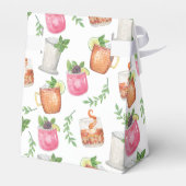 Watercolor Derby Day Mint Julep Drinks フェイバーボックス (裏面サイド)