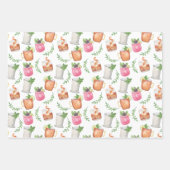 Watercolor Derby Day Mint Julep Drinks ラッピングペーパーシート (正面)