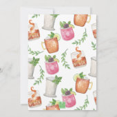 Watercolor Derby Day Mint Julep Drinks Party 招待状 (裏面)