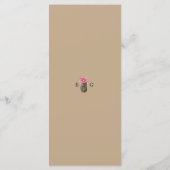 Watercolor Desert Cactus Boho Wedding メニュー (裏面)