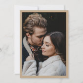 Watercolor Desert Cactus Boho Wedding Custom Photo 招待状 (裏面)