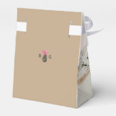 Watercolor Desert Cactus Boho Wedding Favor フェイバーボックス (裏面サイド)