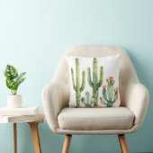 Watercolor Desert Cactus Garden クッション (椅子)
