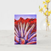 Watercolor Desert note card   カード (黄色い花)