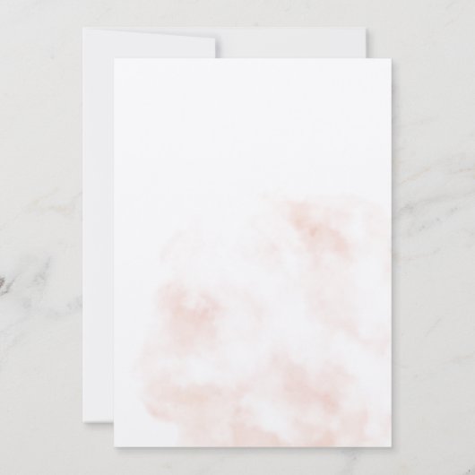 Watercolor Destination plane flight abroad wedding 招待状 (裏面)