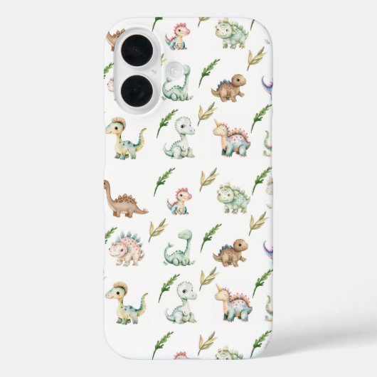 Watercolor Dinosaur Discovery iphone Case Case-Mate iPhoneケース (裏面)