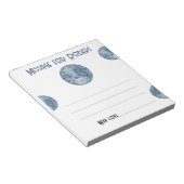 Watercolor Discoball Birthday time capsule message ノートパッド (アングル)