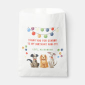 Watercolor Dog First Birthday Party THANK YOU フェイバーバッグ (正面)