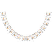 Watercolor Dog First Birthday Paw-ty バンティングフラッグ (全)