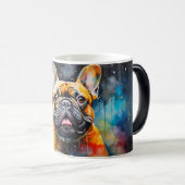 Watercolor Dog Mug Wrap モーフィングマグカップ (正面右)