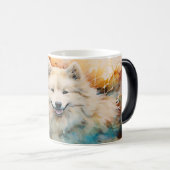 Watercolor Dog Mug Wrap モーフィングマグカップ (正面右)