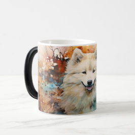 Watercolor Dog Mug Wrap モーフィングマグカップ