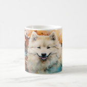 Watercolor Dog Mug Wrap モーフィングマグカップ (中央)