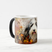 Watercolor Dog Mug Wrap モーフィングマグカップ (正面左)